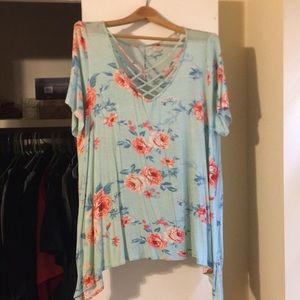 Floral print top